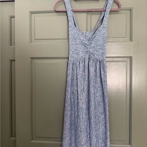 Universal Thread Blue and White Backless Dress